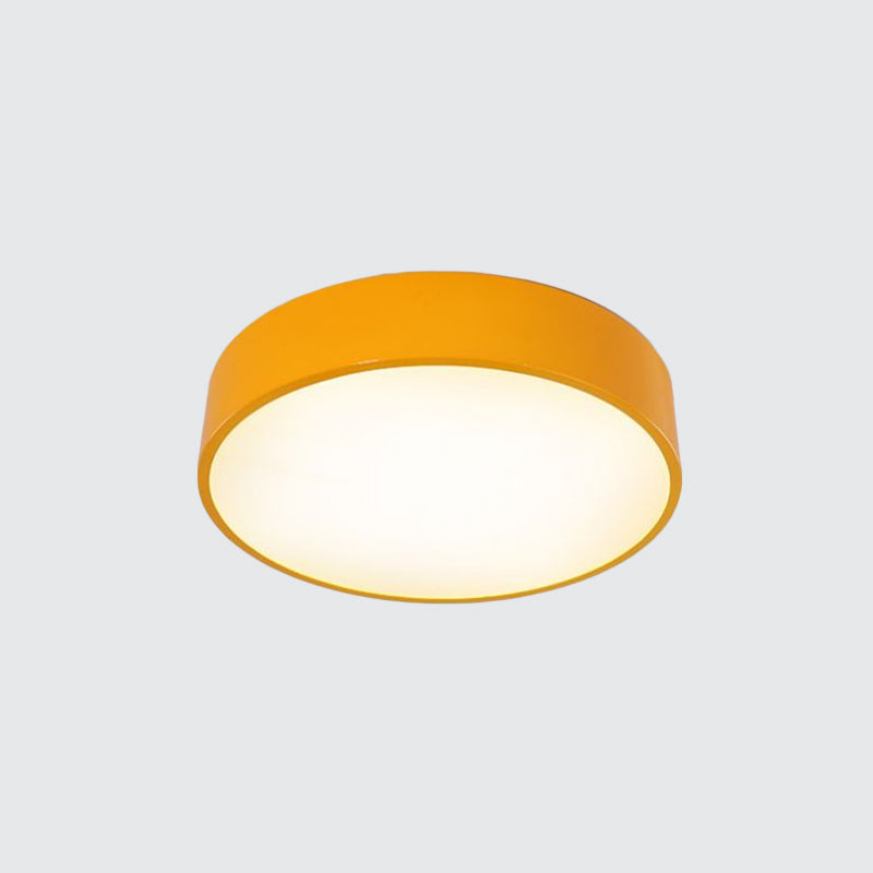 Circular Acrylic Ceiling Mounted Fixture Children Style Red/Yellow/Blue LED Flushmount Lighting Clearhalo 'Ceiling Lights' 'Close To Ceiling Lights' 'Close to ceiling' 'Flush mount' Lighting' 1900461