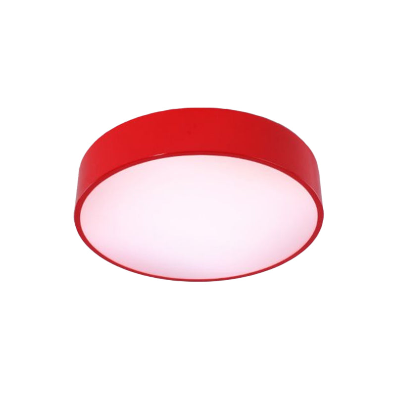 Circular Acrylic Ceiling Mounted Fixture Children Style Red/Yellow/Blue LED Flushmount Lighting Clearhalo 'Ceiling Lights' 'Close To Ceiling Lights' 'Close to ceiling' 'Flush mount' Lighting' 1900464