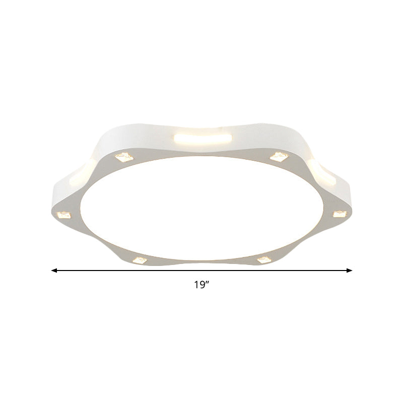 Child Bedroom Sun Shaped Ceiling Mount Light Acrylic Contemporary White LED Ceiling Lamp Clearhalo 'Ceiling Lights' 'Close To Ceiling Lights' 'Close to ceiling' 'Flush mount' Lighting' 190065