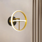 Steering Wheel Rotatable Wall Light Kit Modern Aluminum Gold LED Sconce Lighting Fixture in Warm/White Light Clearhalo 'Cast Iron' 'Glass' 'Industrial' 'Modern wall lights' 'Modern' 'Tiffany' 'Traditional wall lights' 'Wall Lamps & Sconces' 'Wall Lights' Lighting' 1900670
