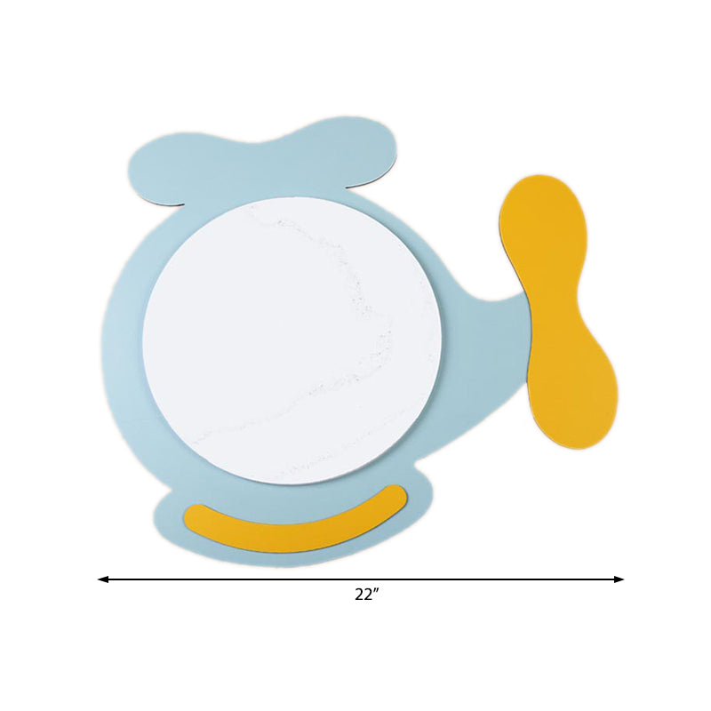 Kids Circle LED Ceiling Mount Light with Wooden Cartoon Pattern Acrylic Ceiling Lamp for Kindergarten Clearhalo 'Ceiling Lights' 'Close To Ceiling Lights' 'Close to ceiling' 'Flush mount' Lighting' 190090