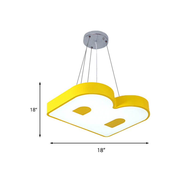 Lovely Letter Pendant Light Acrylic LED Suspension Light for Baby Child Bedroom Clearhalo 'Ceiling Lights' 'Pendant Lights' 'Pendants' Lighting' 190176