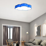 Hollow Cloud Kid Bedroom Ceiling Lamp Metal Acrylic Cartoon LED Ceiling Mount Light Clearhalo 'Ceiling Lights' 'Close To Ceiling Lights' 'Close to ceiling' 'Flush mount' Lighting' 190345