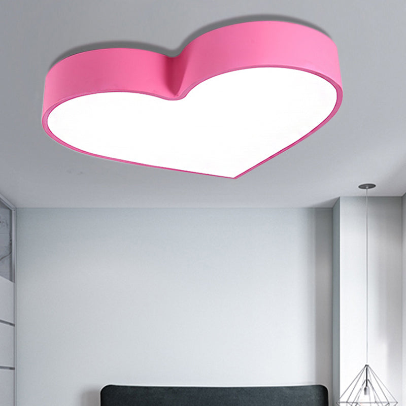 Boy Girl Bedroom LED Ceiling Lamp Acrylic Modern Candy Colored Flush Ceiling Light Pink Clearhalo 'Ceiling Lights' 'Close To Ceiling Lights' 'Close to ceiling' 'Flush mount' Lighting' 190400