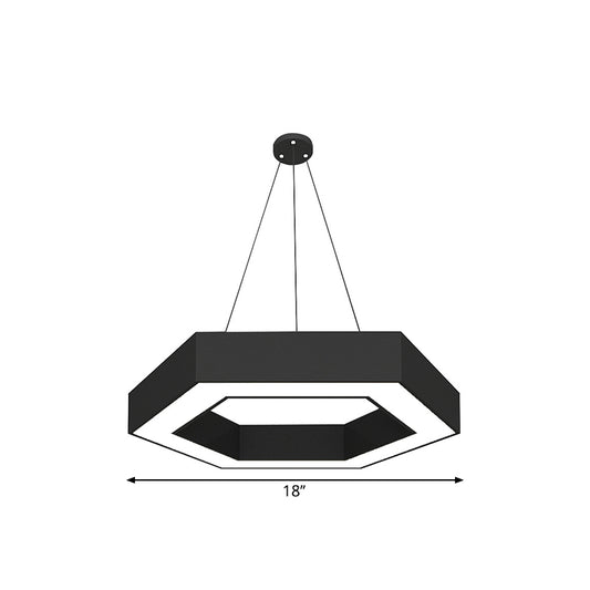 Round Acrylic Pendant Light Simple Style 18"/31.5"/39" W LED Black Ceiling Suspension Lamp for Restaurant Clearhalo 'Ceiling Lights' 'Modern Pendants' 'Modern' 'Pendant Lights' 'Pendants' Lighting' 1904257