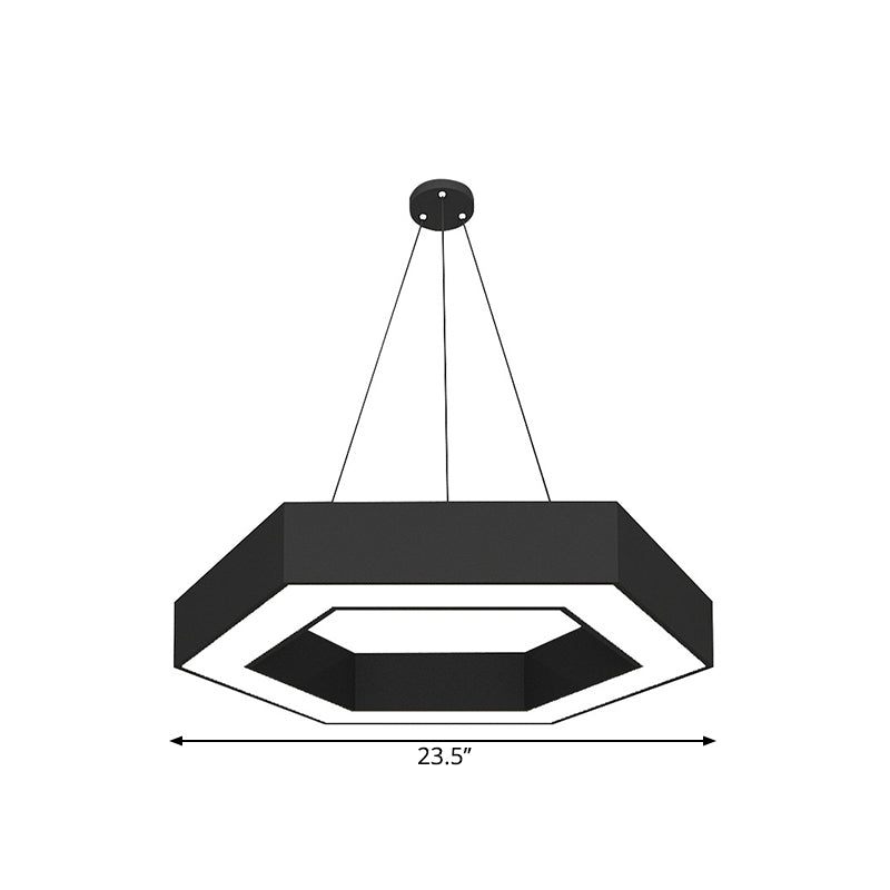 Round Acrylic Pendant Light Simple Style 18"/31.5"/39" W LED Black Ceiling Suspension Lamp for Restaurant Clearhalo 'Ceiling Lights' 'Modern Pendants' 'Modern' 'Pendant Lights' 'Pendants' Lighting' 1904258