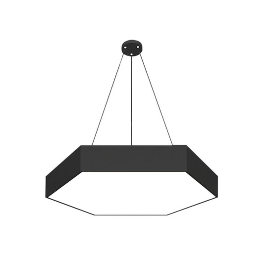 Honeycomb Dining Room Pendant Lamp Iron Contemporary LED Hanging Light Fixture in Black, 18"/23.5"/47" L Clearhalo 'Ceiling Lights' 'Modern Pendants' 'Modern' 'Pendant Lights' 'Pendants' Lighting' 1904263