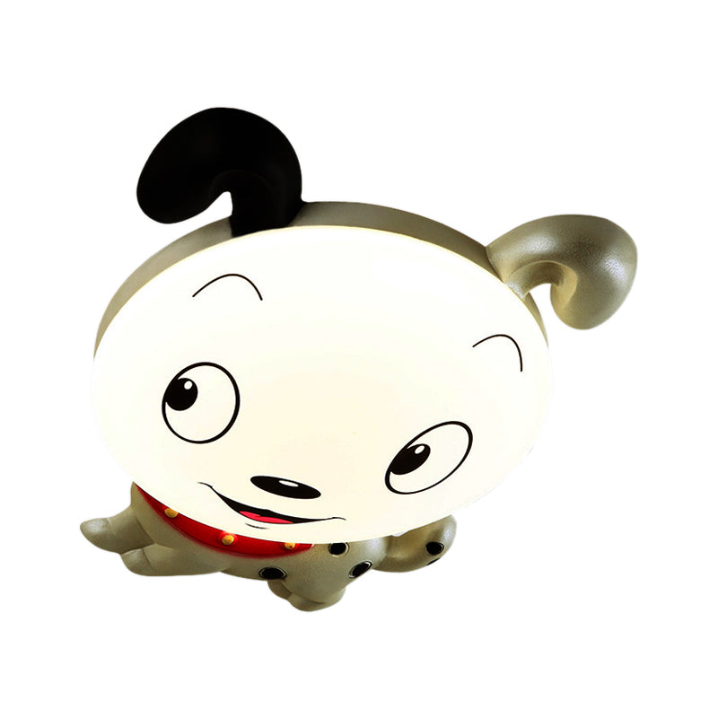 Cartoon Dog Ceiling Light Fixture Acrylic Flush Mount Ceiling Light for Kindergarten Clearhalo 'Ceiling Lights' 'Close To Ceiling Lights' 'Close to ceiling' 'Flush mount' Lighting' 190729