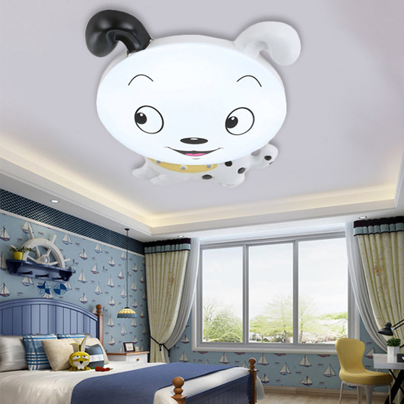 Cartoon Dog Ceiling Light Fixture Acrylic Flush Mount Ceiling Light for Kindergarten Yellow Clearhalo 'Ceiling Lights' 'Close To Ceiling Lights' 'Close to ceiling' 'Flush mount' Lighting' 190732