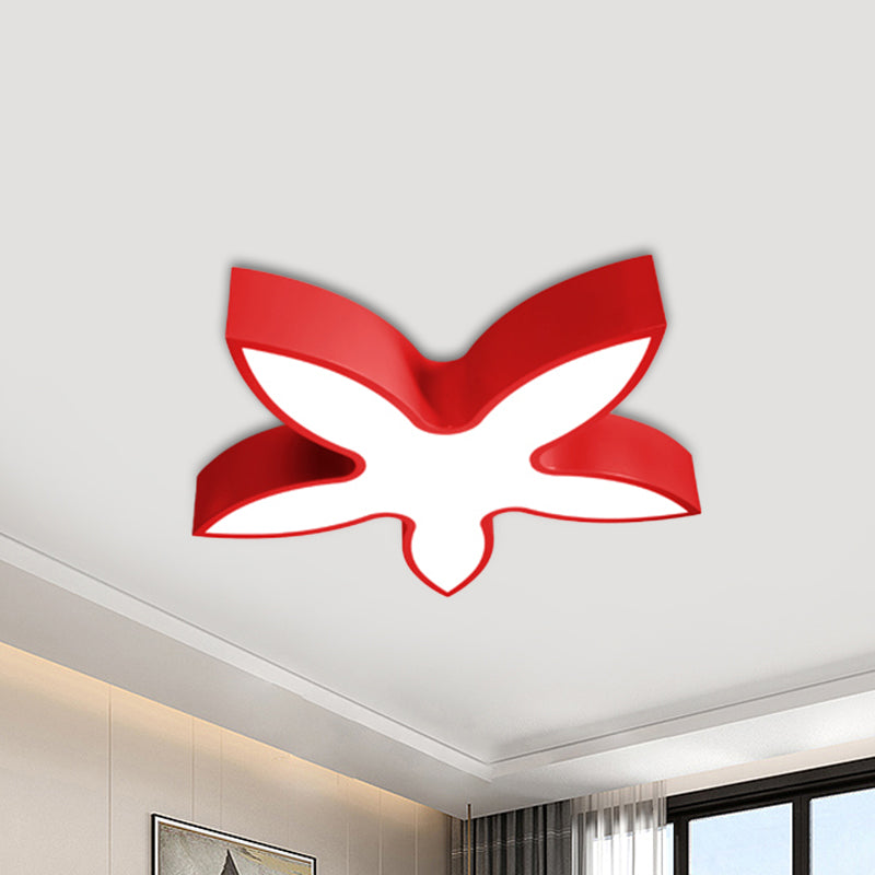 Children LED Flush Lighting with Acrylic Shade White/Red/Yellow Star Flush Mount Ceiling Light Fixture Clearhalo 'Ceiling Lights' 'Close To Ceiling Lights' 'Close to ceiling' 'Flush mount' Lighting' 1907981