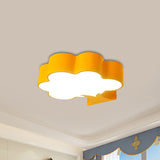 Cartoon Tree Acrylic Ceiling Mount Lamp Kids Yellow/Red LED Flush Light Fixture for Nursery Room Yellow Clearhalo 'Ceiling Lights' 'Close To Ceiling Lights' 'Close to ceiling' 'Flush mount' Lighting' 1907992