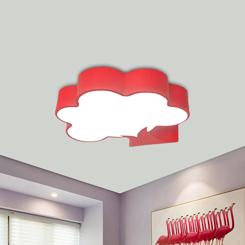 Cartoon Tree Acrylic Ceiling Mount Lamp Kids Yellow/Red LED Flush Light Fixture for Nursery Room Clearhalo 'Ceiling Lights' 'Close To Ceiling Lights' 'Close to ceiling' 'Flush mount' Lighting' 1907997