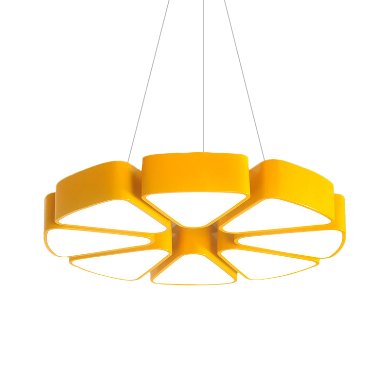 Children LED Surface Mount Ceiling Light with Acrylic Shade Yellow Lemon Slice Shape Flush Lighting, Warm/White Light Clearhalo 'Ceiling Lights' 'Chandeliers' Lighting' options 1908030