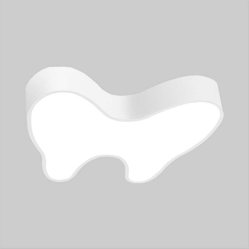 Tooth Shape Close to Ceiling Lamp Modernist LED White Flush Mount Lighting for Corridor Clearhalo 'Ceiling Lights' 'Close To Ceiling Lights' 'Close to ceiling' 'Flush mount' Lighting' 1908190