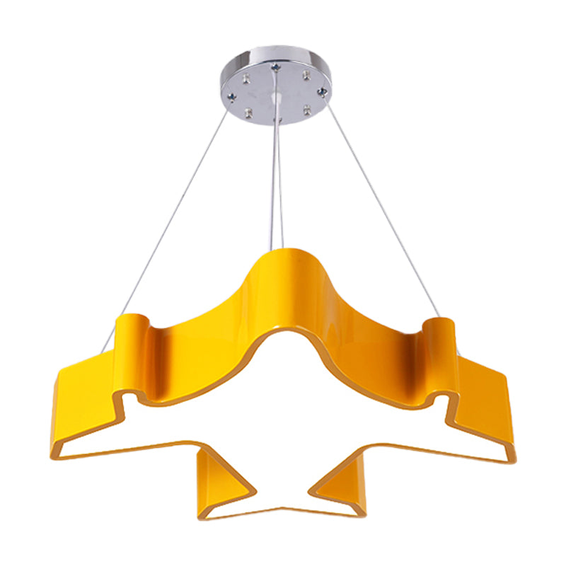 Plane Playing Room Pendant Lamp Acrylic Cartoon Style LED Chandelier Light Fixture in Blue/Yellow/Green Clearhalo 'Ceiling Lights' 'Chandeliers' Lighting' options 1908458