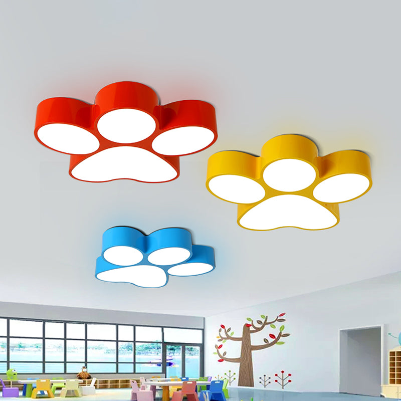 Hallway Home Paw Ceiling Light Acrylic Kids Lovely LED Flushmount Light Clearhalo 'Ceiling Lights' 'Close To Ceiling Lights' 'Close to ceiling' 'Flush mount' Lighting' 190896