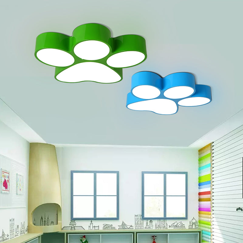 Hallway Home Paw Ceiling Light Acrylic Kids Lovely LED Flushmount Light Clearhalo 'Ceiling Lights' 'Close To Ceiling Lights' 'Close to ceiling' 'Flush mount' Lighting' 190901