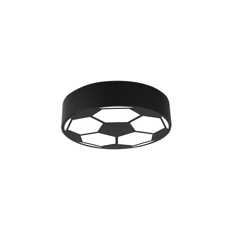 Acrylic Flat Football Ceiling Mount Light Sports Theme Ceiling Lamp for Kid Bedroom Clearhalo 'Ceiling Lights' 'Close To Ceiling Lights' 'Close to ceiling' 'Flush mount' Lighting' 191097