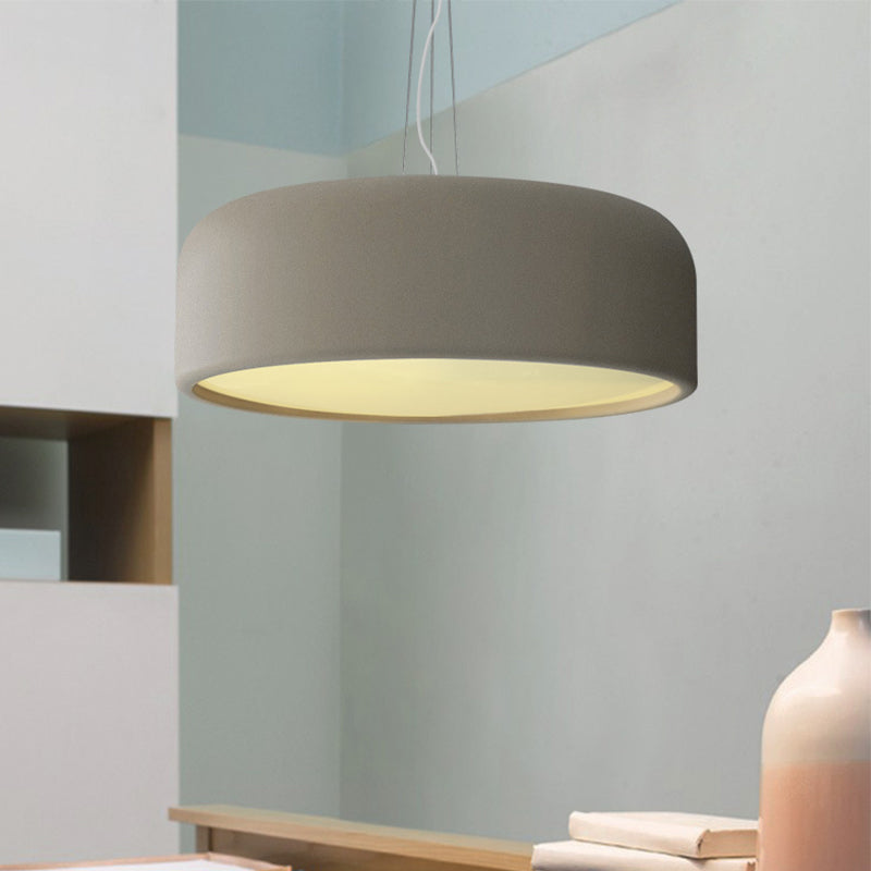 Aluminum Round Hanging Pendant Macaron Single-Bulb Green/Textured White/Blue Ceiling Suspension Lamp over Table Clearhalo 'Ceiling Lights' 'Pendant Lights' 'Pendants' Lighting' 1911441