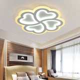 Contemporary White LED Flush Ceiling Light Heart Shaped Petal Acrylic Ceiling Lamp for Kid Bedroom Clearhalo 'Ceiling Lights' 'Close To Ceiling Lights' 'Close to ceiling' 'Flush mount' Lighting' 191190