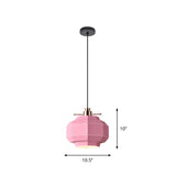 Laser-Cut Teardrop/Lantern/Curved Pendant Macaron Metal 1 Light Restaurant Hanging Light Fixture in Yellow/Pink/Blue Clearhalo 'Ceiling Lights' 'Pendant Lights' 'Pendants' Lighting' 1912139