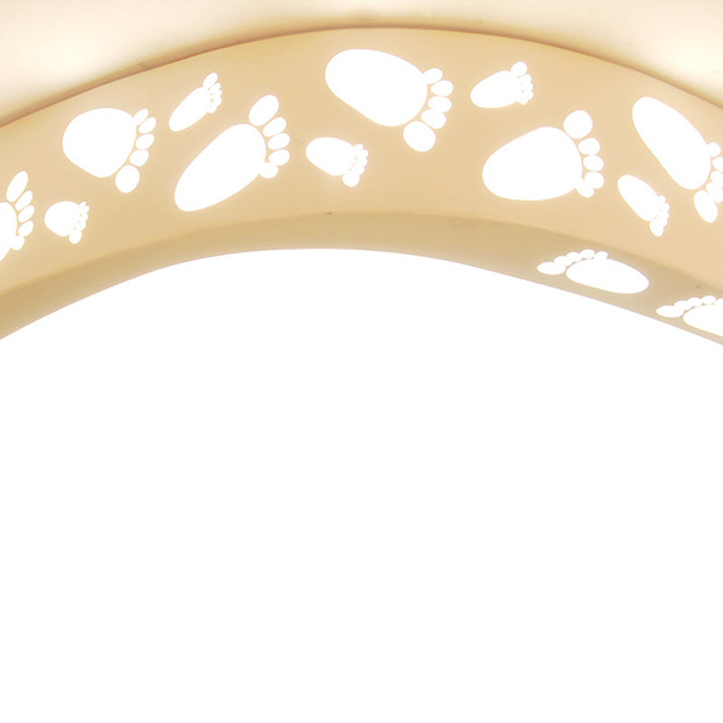 Baby Room Hollow Triangle Ceiling Fixture Metal Acrylic Modern LED Ceiling Mount Light Clearhalo 'Ceiling Lights' 'Close To Ceiling Lights' 'Close to ceiling' 'Flush mount' Lighting' 191439