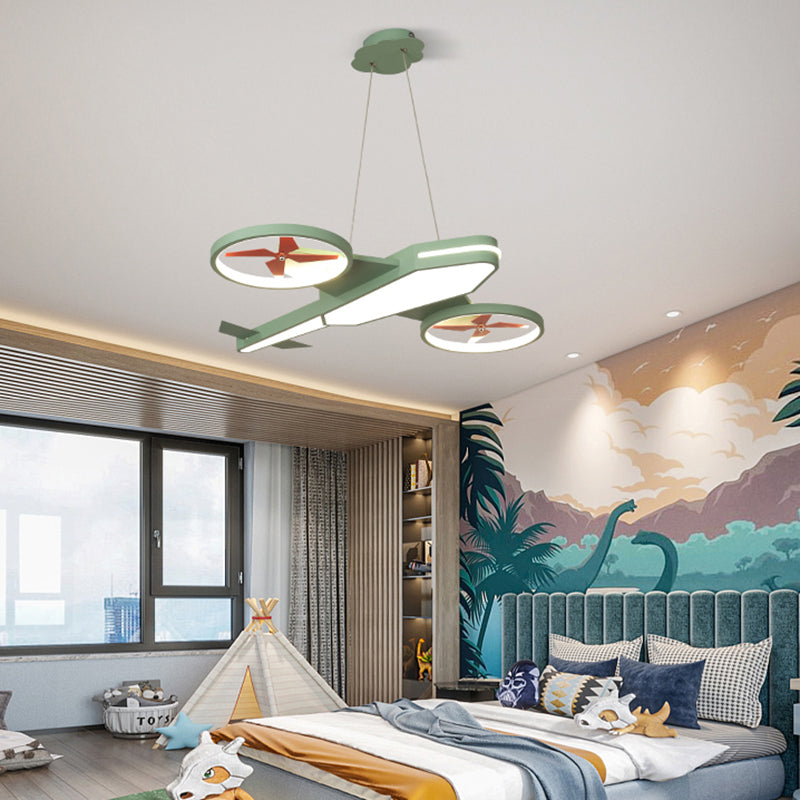 Acrylic Slim Panel Plane Pendant Light Child Bedroom Kindergarten Kids Hanging Lamp Green Clearhalo 'Ceiling Lights' 'Chandeliers' Lighting' options 191724_8cb8f568-3fac-4aa7-a9bf-2d44714ebbd9