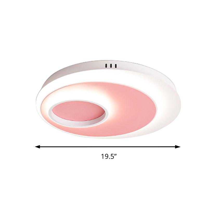 Geometric Flush Lighting Nordic Metal and Acrylic Integrated Led Ceiling Flush Light Clearhalo 'Ceiling Lights' 'Close To Ceiling Lights' 'Close to ceiling' 'Flush mount' Lighting' 191897