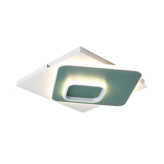 Geometric Flush Lighting Nordic Metal and Acrylic Integrated Led Ceiling Flush Light Clearhalo 'Ceiling Lights' 'Close To Ceiling Lights' 'Close to ceiling' 'Flush mount' Lighting' 191904