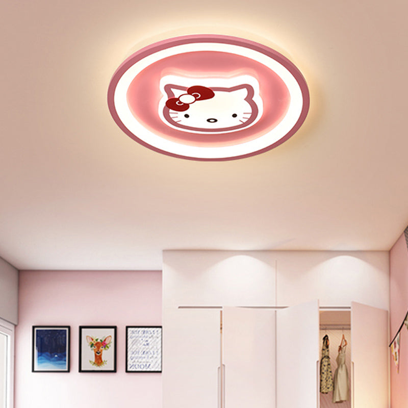 Acrylic Circular LED Ceiling Mount Light Cartoon Cute Ceiling Lamp for Baby Room Kindergarten Clearhalo 'Ceiling Lights' 'Close To Ceiling Lights' 'Close to ceiling' 'Flush mount' Lighting' 191963