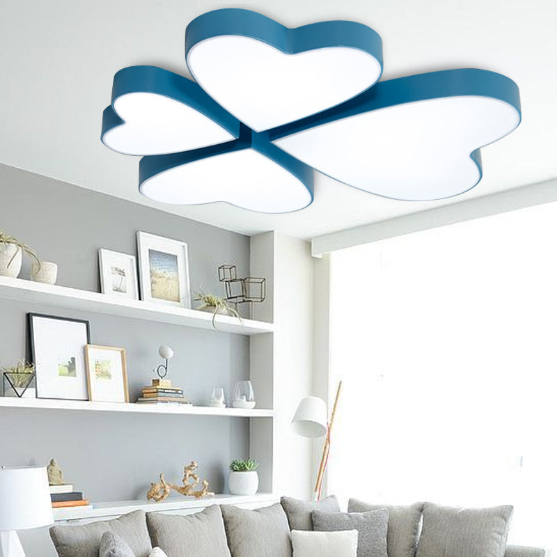 Acrylic Flower Flush Mount Ceiling Light Contemporary LED Flush Ceiling Lights for Living Room Clearhalo 'Ceiling Lights' 'Close To Ceiling Lights' 'Close to ceiling' 'Flush mount' Lighting' 191979