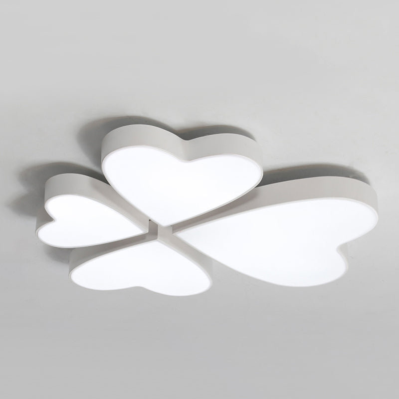 Acrylic Flower Flush Mount Ceiling Light Contemporary LED Flush Ceiling Lights for Living Room White Clearhalo 'Ceiling Lights' 'Close To Ceiling Lights' 'Close to ceiling' 'Flush mount' Lighting' 191981