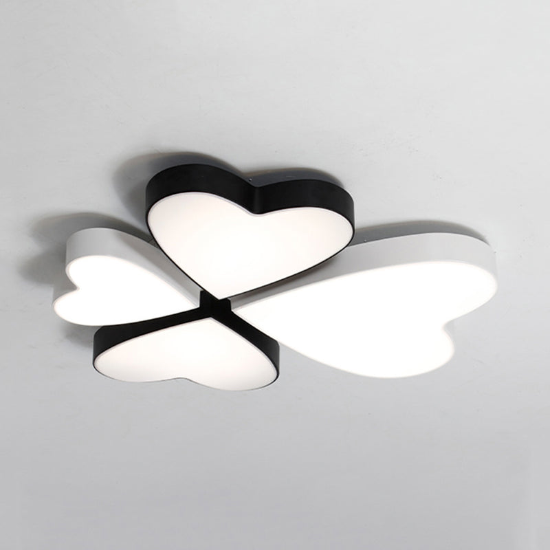 Acrylic Flower Flush Mount Ceiling Light Contemporary LED Flush Ceiling Lights for Living Room Black Clearhalo 'Ceiling Lights' 'Close To Ceiling Lights' 'Close to ceiling' 'Flush mount' Lighting' 191984