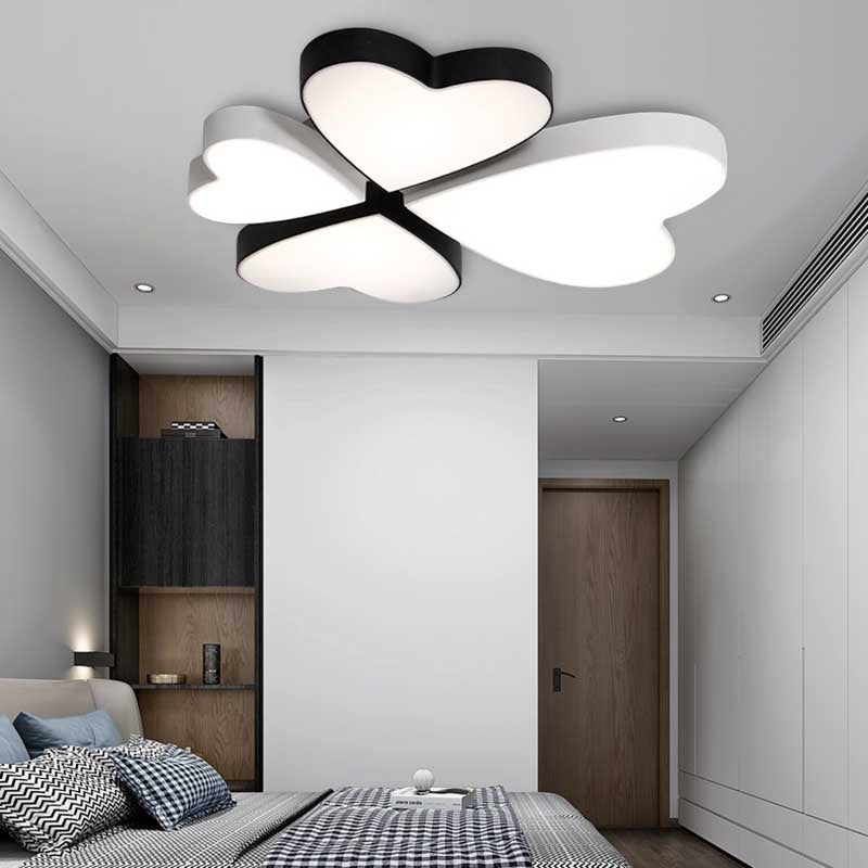 Acrylic Flower Flush Mount Ceiling Light Contemporary LED Flush Ceiling Lights for Living Room Clearhalo 'Ceiling Lights' 'Close To Ceiling Lights' 'Close to ceiling' 'Flush mount' Lighting' 191985