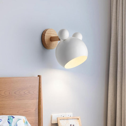 Modern Style Cartoon Animal Sconce Wall Light Metal 1 Light Wall Lamp for Child Bedroom Clearhalo 'Wall Lamps & Sconces' 'Wall Lights' Lighting' 192054