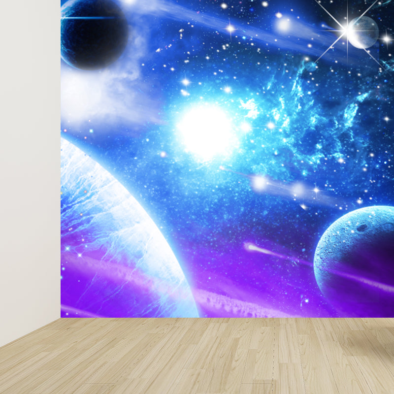 Optical Illusion Wall Mural Novelty Decorative Living Room Wall Covering, Custom Printed Clearhalo 'Wall Decor' 'Wall Mural' 1921263