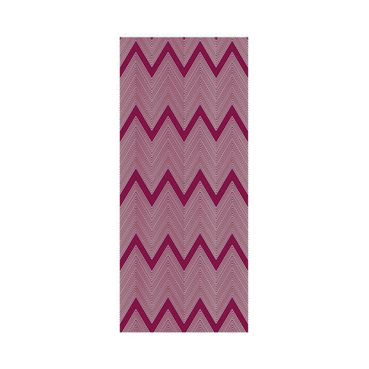 Rose Red Zigzag Pattern Wallpapers Geometric Modern Self Sticking Wall Covering for Parlor Clearhalo 'Modern wall decor' 'Modern' 'Wallpaper' Wall Decor' 1922169
