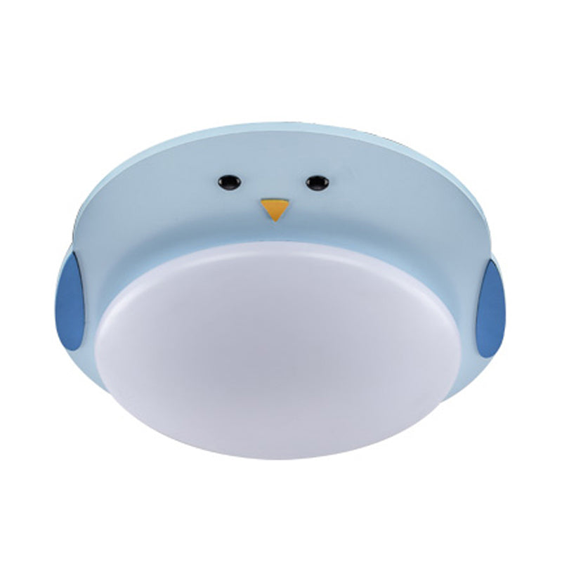 Fatty Animal Kid Bedroom Ceiling Light Acrylic Cartoon Long Life LED Flush Mount Light Clearhalo 'Ceiling Lights' 'Close To Ceiling Lights' 'Close to ceiling' 'Flush mount' Lighting' 192239