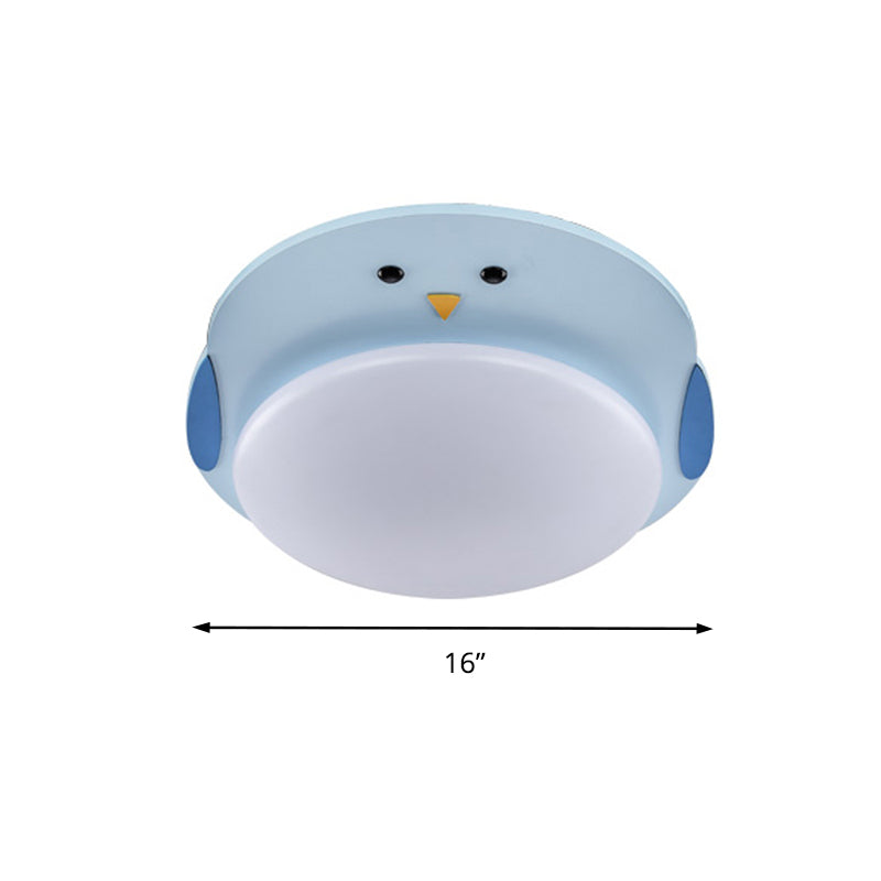 Fatty Animal Kid Bedroom Ceiling Light Acrylic Cartoon Long Life LED Flush Mount Light Clearhalo 'Ceiling Lights' 'Close To Ceiling Lights' 'Close to ceiling' 'Flush mount' Lighting' 192240