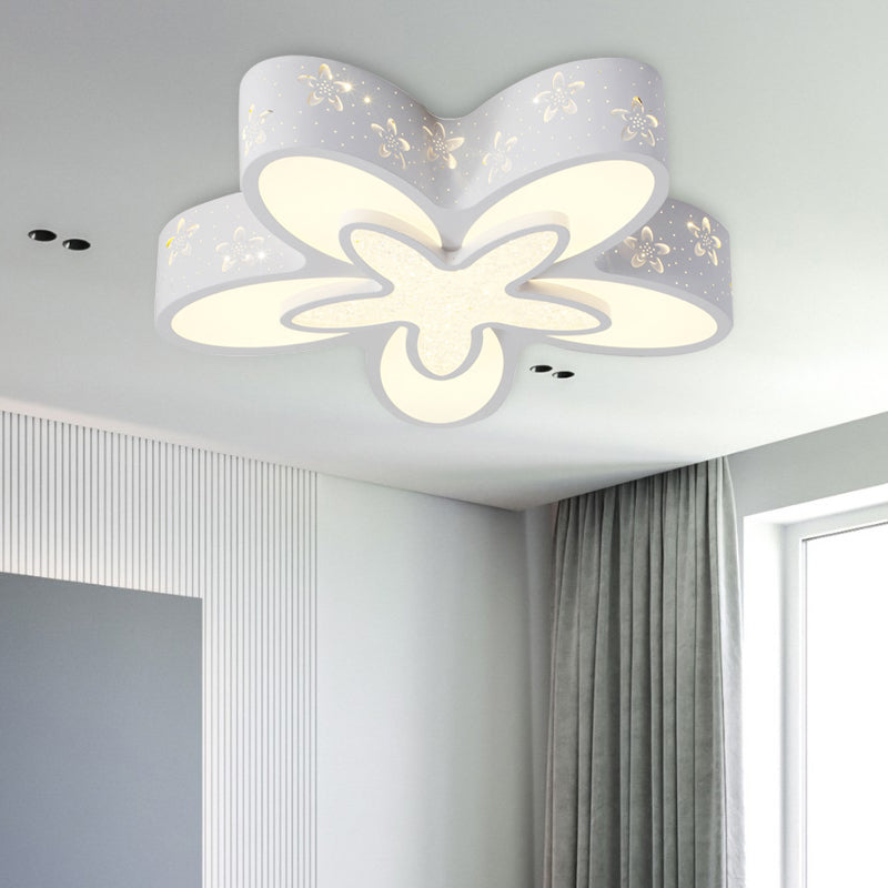 Starfish Shape Kindergarten Flush Mount Ceiling Light Acrylic Cartoon Ceiling Light Fixture White Clearhalo 'Ceiling Lights' 'Close To Ceiling Lights' 'Close to ceiling' 'Flush mount' Lighting' 192249