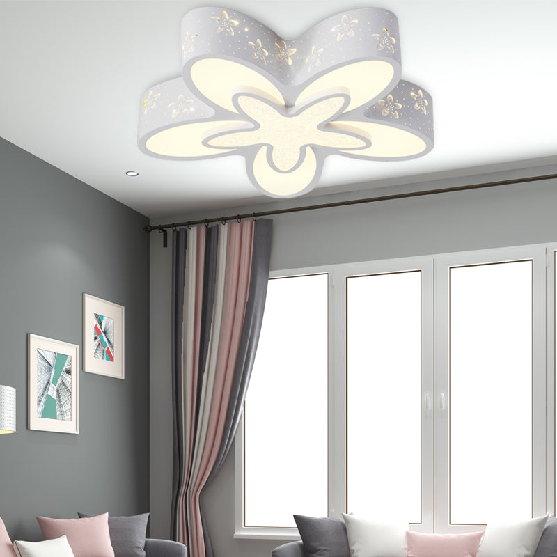 Starfish Shape Kindergarten Flush Mount Ceiling Light Acrylic Cartoon Ceiling Light Fixture Clearhalo 'Ceiling Lights' 'Close To Ceiling Lights' 'Close to ceiling' 'Flush mount' Lighting' 192250