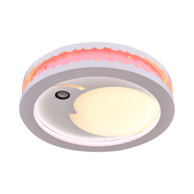 Circle Kid Bedroom Ceiling Light Fixture Acrylic ,shopify Art Deco LED Flush Ceiling Lights Clearhalo 'Ceiling Lights' 'Close To Ceiling Lights' 'Lighting' 192409