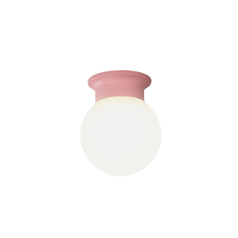 Nordic Design Orb Ceiling Mount Light 1 Head Acrylic Ceiling Lamp for Hallway Clearhalo 'Ceiling Lights' 'Close To Ceiling Lights' 'Close to ceiling' 'Flush mount' Lighting' 192455