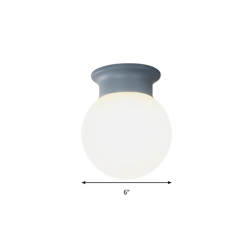 Nordic Design Orb Ceiling Mount Light 1 Head Acrylic Ceiling Lamp for Hallway Clearhalo 'Ceiling Lights' 'Close To Ceiling Lights' 'Close to ceiling' 'Flush mount' Lighting' 192463