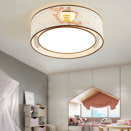 Cartoon Round Flush Mount Ceiling Light Acrylic Ceiling Light Fixture for Kindergarten Pink Clearhalo 'Ceiling Lights' 'Close To Ceiling Lights' 'Close to ceiling' 'Flush mount' Lighting' 192468