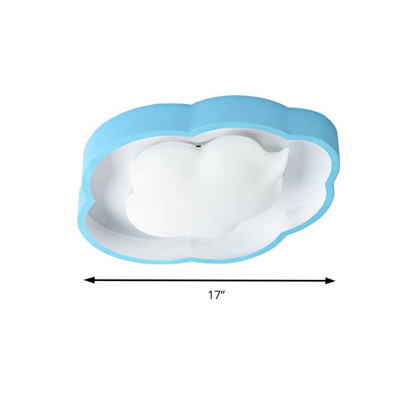 Cloud Child Bedroom Flush Mount Metal & Plastic Modern Lovely LED Ceiling Fixture Clearhalo 'Ceiling Lights' 'Close To Ceiling Lights' 'Close to ceiling' 'Flush mount' Lighting' 192530