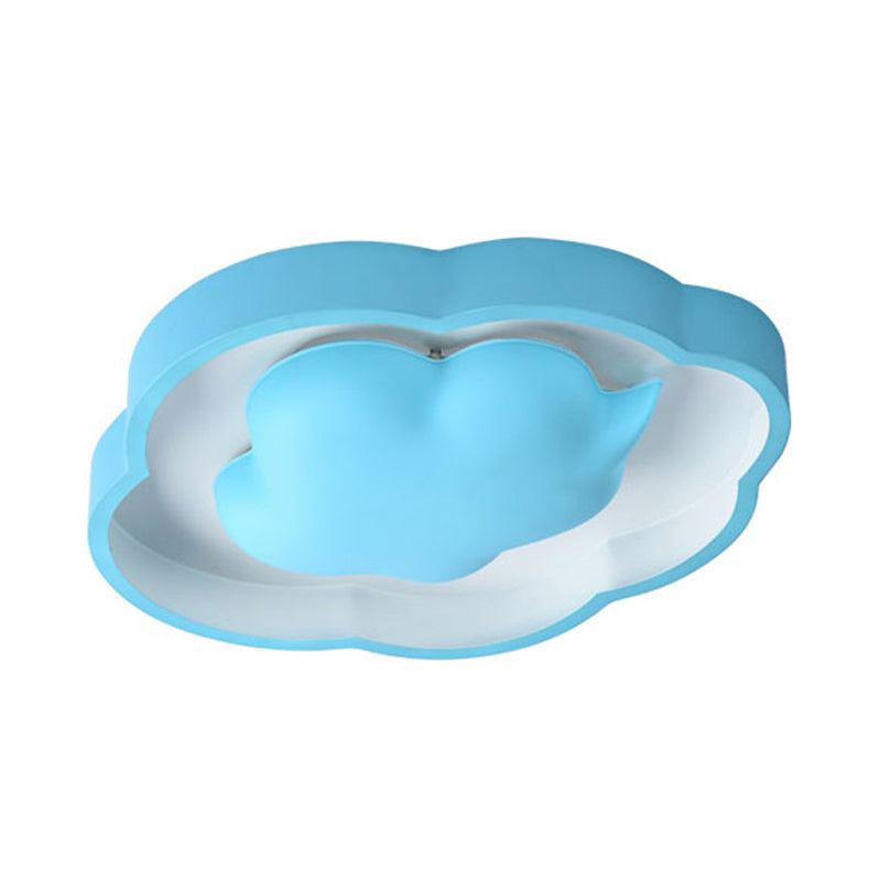 Cloud Child Bedroom Flush Mount Metal & Plastic Modern Lovely LED Ceiling Fixture Clearhalo 'Ceiling Lights' 'Close To Ceiling Lights' 'Close to ceiling' 'Flush mount' Lighting' 192533