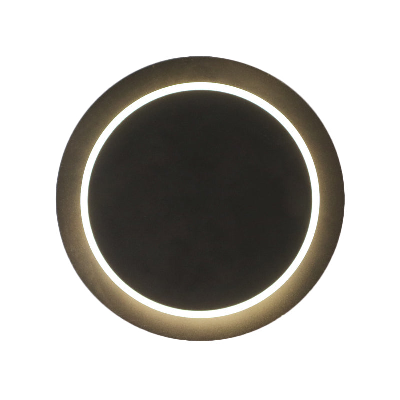 Circular LED Wall Light Contemporary Acrylic Sconce Light for Kitchen Child Bedroom Clearhalo 'Wall Lamps & Sconces' 'Wall Lights' Lighting' 192681