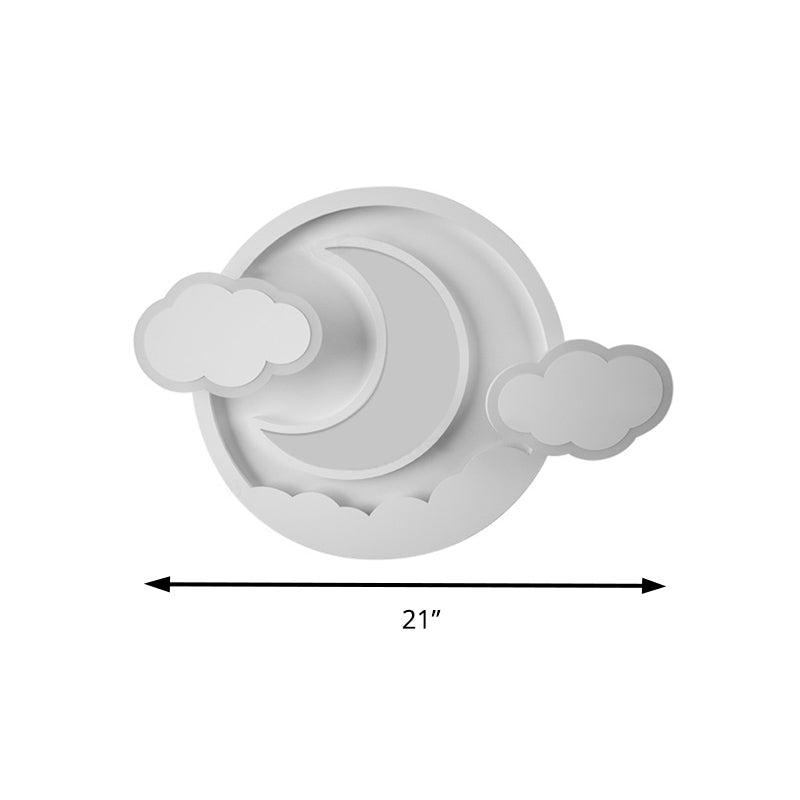 Cartoon White LED Ceiling Mount Light Cloud Deco Acrylic Ceiling Fixture for Boys Girls Bedroom Clearhalo 'Ceiling Lights' 'Close To Ceiling Lights' 'Close to ceiling' 'Flush mount' Lighting' 192725