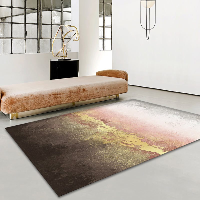 Glittering Pastel Color Abstract Rug Polypropylene Modern Area Carpet Pet Friendly Non-Slip Backing Rug for Living Room Clearhalo 'Area Rug' 'Modern' 'Rugs' Rug' 1927339